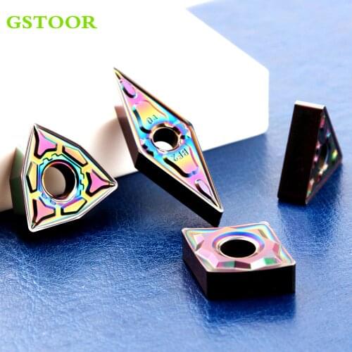10PCS WNMG080404 WNMG080408 GF ZPF BM2 GH2 Turning Tool Lathe Cutter Tools Hardened Steel Inserts