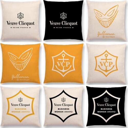 High Quality Printed Hotel Family Sofa Cushion Case Custom Linen Cushion Cover Letter Luxury Decorative Pillow Case Kissenbezug