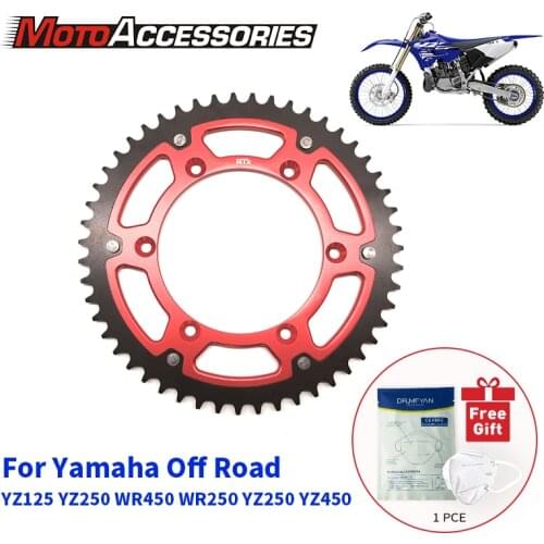 For Yamaha WR/YZ/YZF Honda XR 49T 50T 51T MTX Aluminium Alloy Rear Race Chain Sprocket Motorcycle Accessories