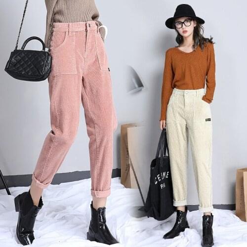 Zeongro Women's Corduroy Trousers