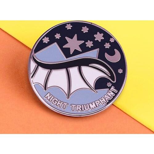 Cartoon ACOTAR Night Triumphant Enamel Brooch Pin Backpack Hat Bag Lapel Pins Badges Women Mens Fashion Jewelry Accessories