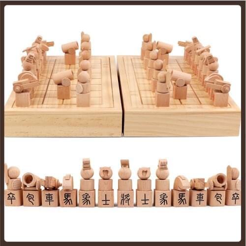 3d Portable Chinese Chess Professional High Quality Chinese Chess Pieces Wood Board Games For Adults Xadrez Jogo Table Games