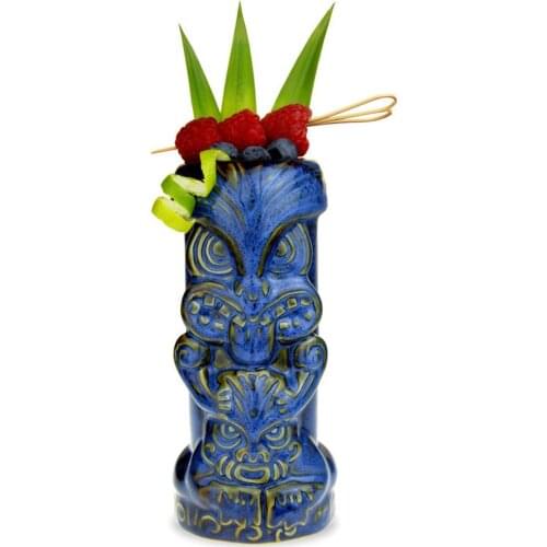 450mL Wine Cup Owl Shape Tiki Cup Ceramic Cup Beer Mug Coffee Cup Mug Ceramic Crafts Creative Bar Supplies Bar Beer Wine Glass