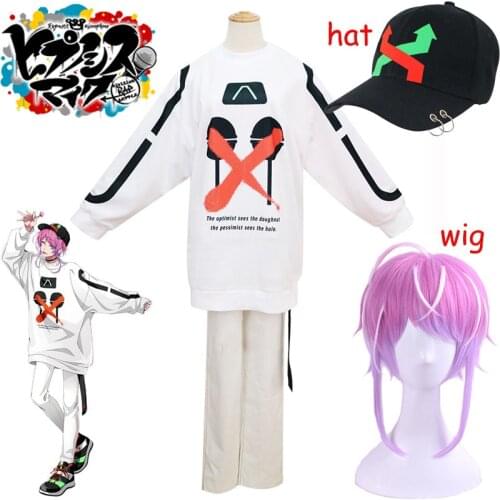 Anime Division Rap Battle Hypnosis Mic DRB The Dirty Dawg Ramuda Cosplay Costume White Man Uniform Leisure Outfit Custom Made