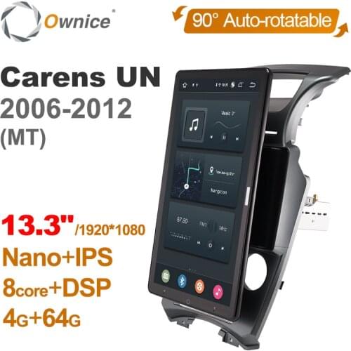 Android 10.0 Ownice Car Radio 1din for Kia Carens UN 2006 - 2012 Car Auto Audio Video System Unit HDMI 13.3 Inch 1920*1080