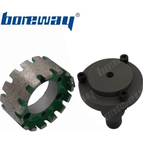 Boreway Supply A Lot (2 Pieces) of D90*40T*50H Integral Heavy Duty Gauging Wheels with 75mm Connetor Wheel for Sinkhole