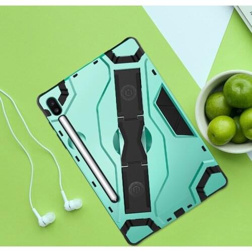 Hand strap Case For Samsung Galaxy Tab s6 10.5" SM-T860 T860 T865 Tablet TPU + PC Heavy Duty Armor Case Hybrid Rugged Rubber