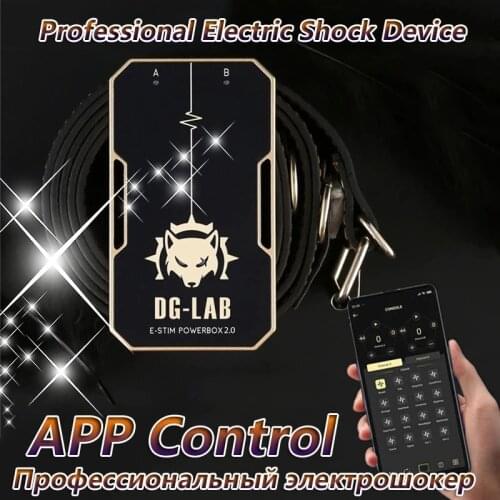 DG-LAB APP Remote Control Electric Shock Anal Butt Plug Medical Themed Power Box SM Electrical Stimulator Sex Toys For Couples