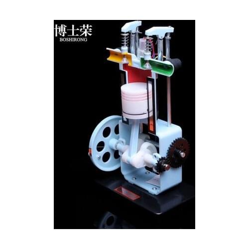 Physical experimental apparatus Four stroke internal combustion engine model teaching apparatus Petrol engine model