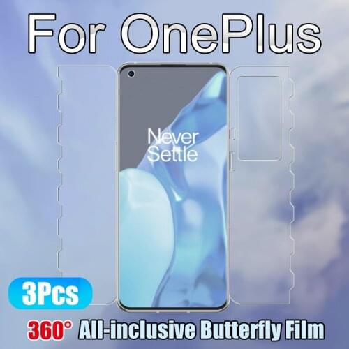 1Plus 9R Butterfly Hydrogel Film For Oneplus 9 Pro Screen Protector 1+ 8 One Plus 8T Soft Front Back Camera Edge All Coverage