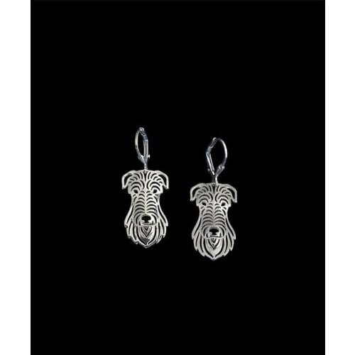 HOT new fashion hollow animal Scottish Deerhound Earrings Pet Dog Earrings gold silver plated jewelry Christmas gift