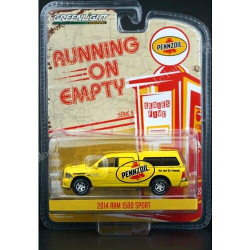GreenLight CARS 1/64 2014 Ram 1500 Sport Pennzoil Collector Edition Metal Diecast Model Cars Kids Toys GIFT
