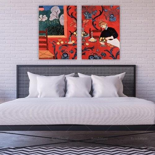 Matisse Museum Poster Set 2, Poster Canvas Printing, Red Room Harmony, Fauvism Giclee Printing, Matisse Printing, Retro Poster