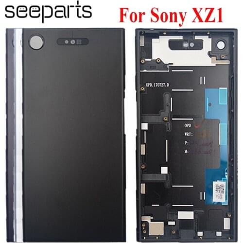 New Battery Housing Door Back Cover Case For Sony Xperia XZ1 G8341 G8342 Battery Cover Housing 5.2" For Sony XZ1 Battery Cover