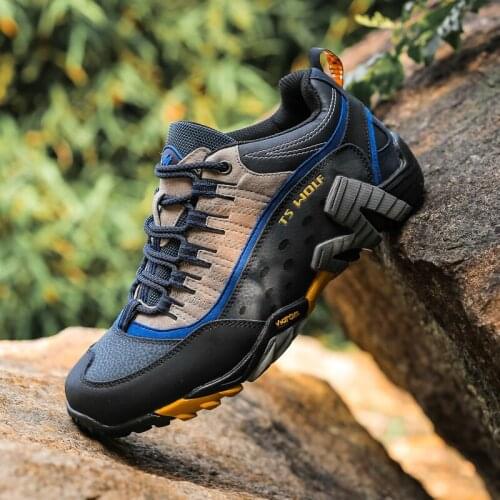 Unisex Shoes Outdoor Trekking Shoes Men Waterproof Hiking Shoes Mountain Boots Genuine Leather Woodland Hunting Tactical Shoes