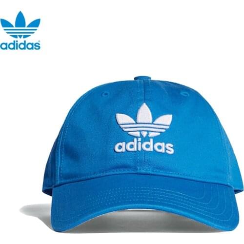 Original Adidas Trefoil Cap Adjustable Casual Blue Hat DJ0885
