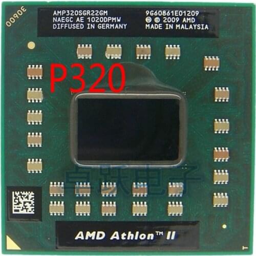 Original AMD Athlon Laptop CPU Athlon II Dual-Core AMP320SGR22GM P320 2.1GHz 1M 25W free shipping