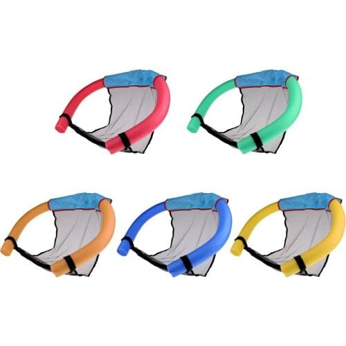 Foam Floating Noodle Foam for Adults, Flexible Swim Noodle with Sling Mesh Relaxation Lounge, Water Fun Pool Toys Floating Buoy
