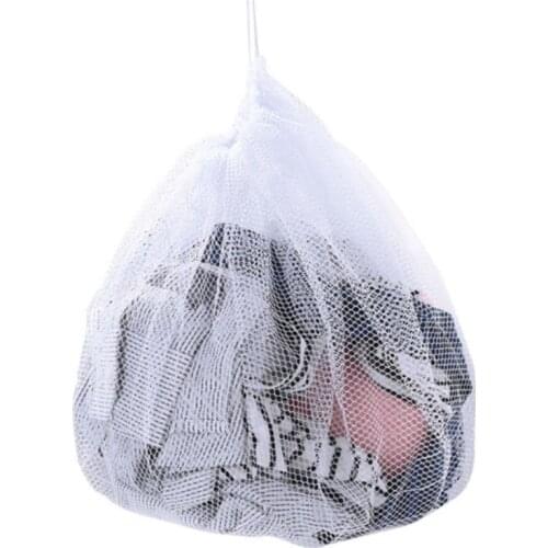 Durable Laundry Mesh Net Bag Washing Machine Clothes Bra Lingerie Socks Underwear Organizer 30x37cm