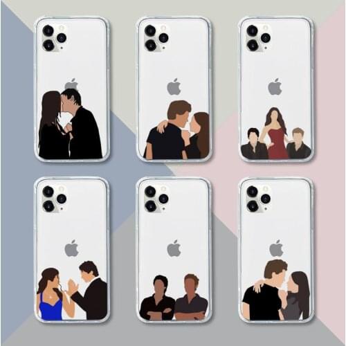 The Vampire Diaries Phone Case Transparent For iPhone 12 11 pro mini XS XR X max 5 6 s 7 8 plus Soft TPU Clear Mobile bags