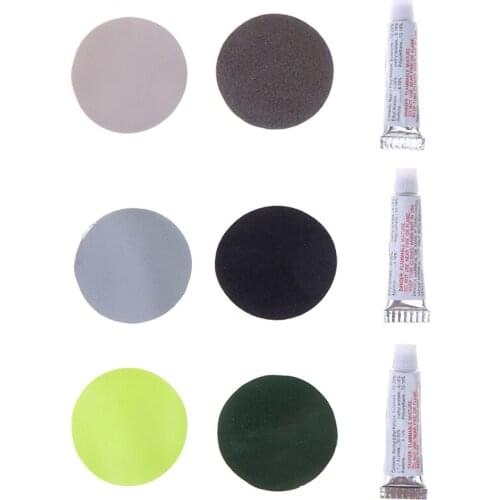 PVC Inflating Air Bed Boat Sofa Repair Perfect Seal 4Patches 2Glues Kit For Air Mattress Self-inflating Mat Repair 2 Set