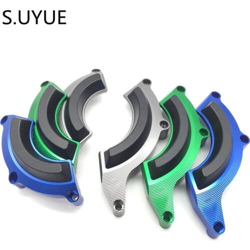 S.UYUE CNC Aluminum Right Engine Case Guard Cover Engine Crash Frame Protector Slider Falling Protection For Kawasaki Z900 2017