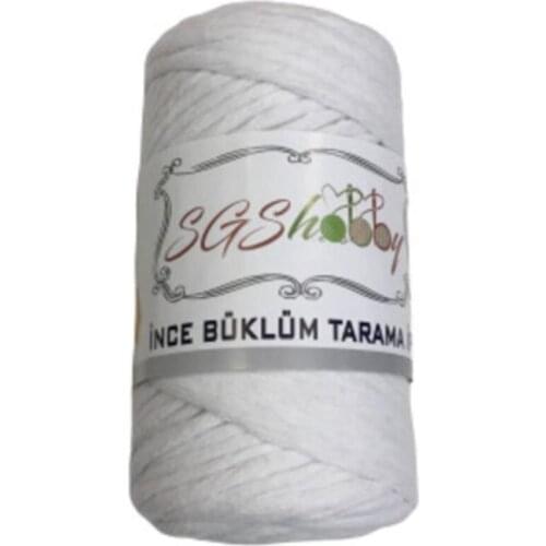 Twisted Cotton Macrame Scanning Floss White 250 Gram 100% Cotton 3mm Cord Colorful Braided Solid Core Cord For DIY