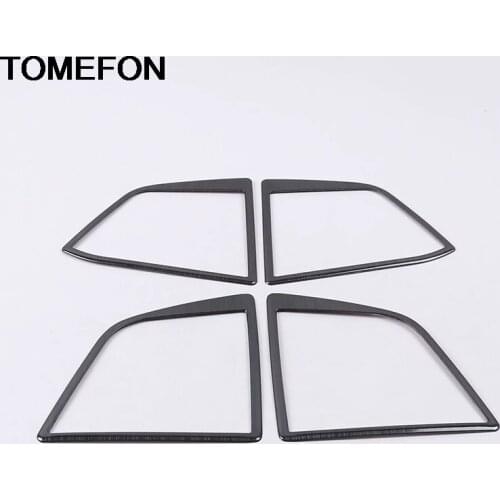 TOMEFON For Ford Focus 2019 2020 Door Louder Speaker Decoration Frame Moulding Cover Trim Interior Accessories Stainless Steel