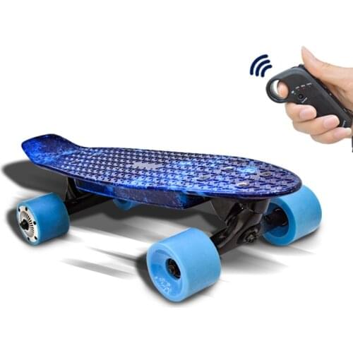 Smart Childrens electric skateboard Four-wheel electric longboard Childrens scooter gift Trendy vehicles