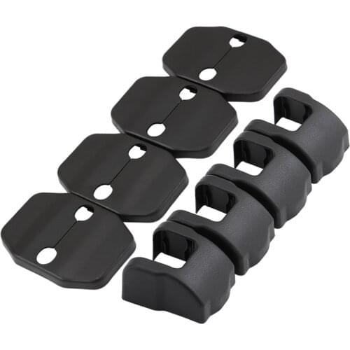 AndyGo 8PCS ABS Car Door Stopper Cover Door Lock Protective Covers for Jeep Compass 2017 /Renegade 2015 2016 2017 Accessories