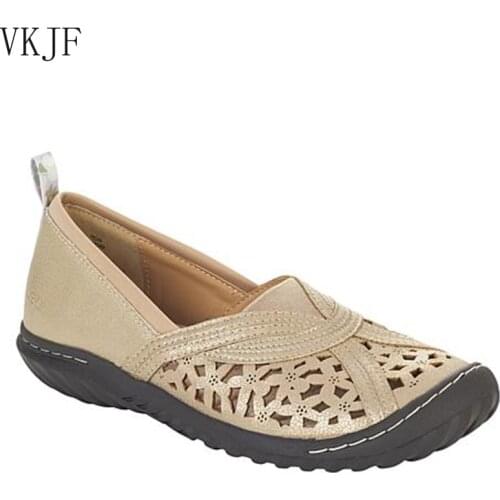 Women Sandals Flat Solid Color Hollow Out Round Toe Casual Ladies Shoes 2021 New Fashion Casual Slip-On Fashion Female Footwear