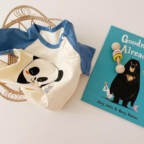 01-8y Summer Children Tshirt Cotton Short-sleeved Boy and Girl Cartoon t-shirt Big Cute Animals Kids Tops Tees Toddlers Shirts