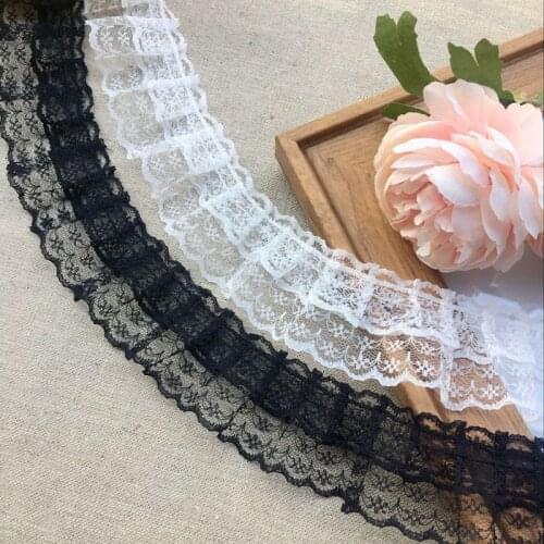 1Yard 4.8cm Exquisite Non-elastic Mesh Yarn Lace Lace Clothing Wedding Dress Accessories Baby Dress Skirt Material