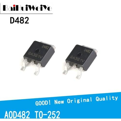 10PCS/LOT AOD482 D482 482 OD482 100V 32A TO-252 TO252 MOS FET New and Original IC Chipset