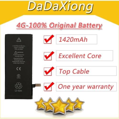 10pcs/lot Excellent 1420mAh Core Protection board 3.7V Zero cyclic Battery for iPhone 4 4G replacement repair parts 4G-AAA