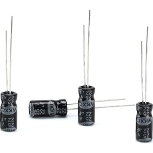 100 pcs Electrolytic Capacitors 25V 22UF 5X11MM Aluminum Electrolytic Capacitor