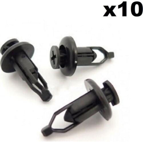10x 9mm Front & Rear Plastic Bumper Clips- Identical For Toyota Lexus 90467-09143