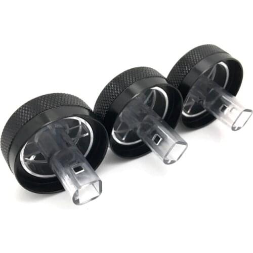 3pcs/set Air Conditioning Knob Aluminum Alloy AC Knob Heat Control Button For Geely Panda 2009-2017 Accessories