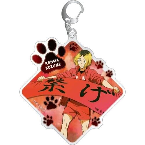 5pcs 10pcs 28Kinds Haikyuu!! Daichi Sawamura Yu Nishinoya Yutaro Kindaichi PVC Pendant Figure Key Chain