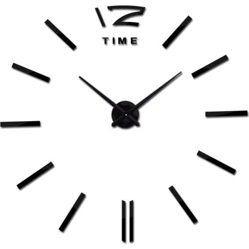 New Diy 3d Acrylic Mirror Large Home Decoration Clock Wall Clocks Horloge Watch Quartz Living Room Circular watches