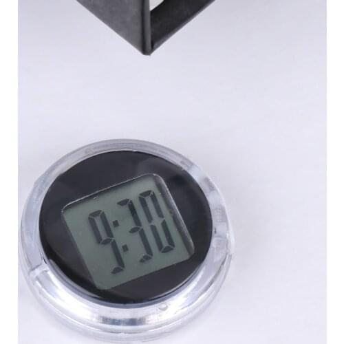 Car Clock Luminous Automobiles Internal Stick-On Mini Digital Watch Clocks Auto Ornament Waterproof Self-adhesive Digital Clock