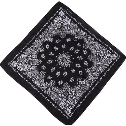 55cm*55cm Cotton Hip Hop Paisley Bandana Square Scarf Head wrap Neck Wrist band Handkerchief For graffitin b-boyin Extreme sport