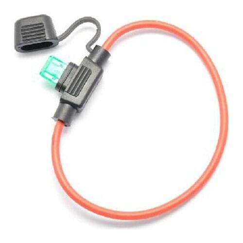 Free Shipping New 10pcs/lot Small Size Car Fuse Clip with Wire Fuse Holder Waterproof Fireproof Wholesale Dropship