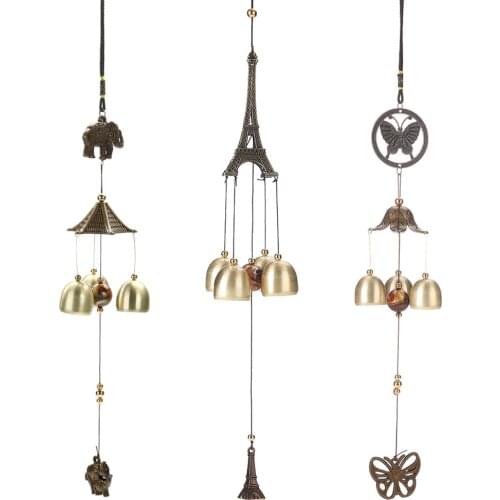 Carillon Outdoor Living Wind Chimes Garden Tubes Bells Copper 3 Bells Living Yard Door Window Hanging Wind Chimes Home Decor