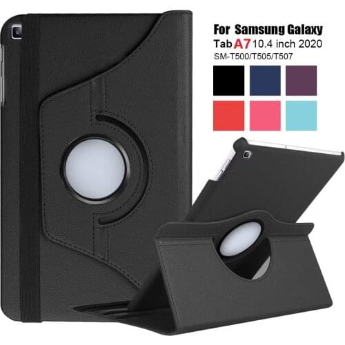 Tablet Case for Samsung Galaxy Tab A7 10.4'' 2020 Stand Cover 360 Degree Rotatable Funda for T500/T505/T507 Bracket Flip Cover