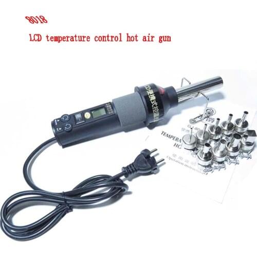 8018 LCD display 110V / 220V 450W adjustable electronic hot air gun hot air gun W LCD screen display temperature adjustable drye