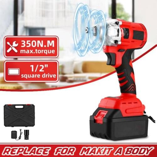 350Nm Electric Impact Wrench 21V Brushless Wrench Socket With 15000Amh Li-ion Battery Hand Drill Installation Power Tools