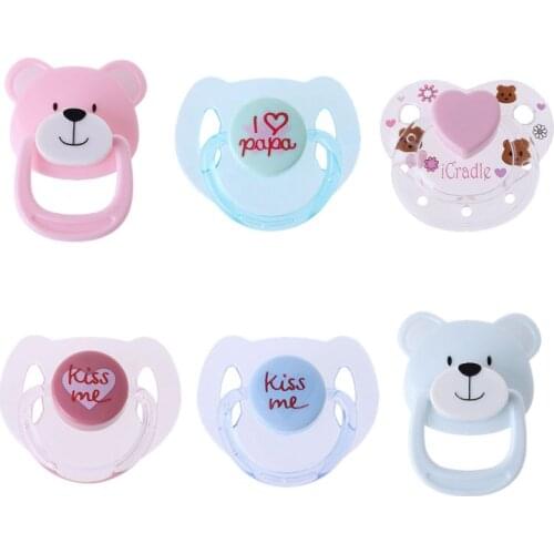 Hot Sale 1PC Lovely Doll Magnet Pacifier Doll Play House Supplies Dummy Nipples Magnet for New Reborn Baby Dolls Kids Toy