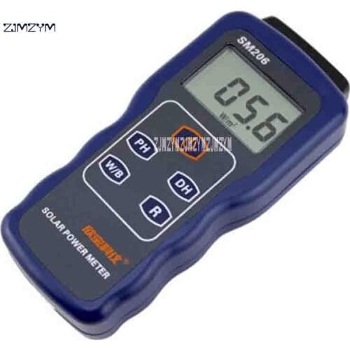 ZJMZYM New High Precision SM206 Radiation Measurement Power Meter 3-3 / 4LCD LCD Screen Radiation Glass Light Intensity Tester