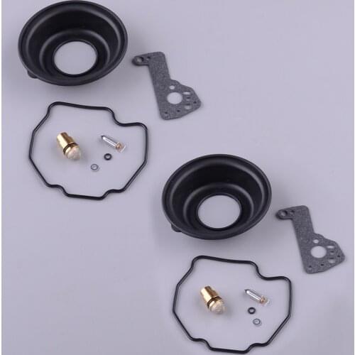 2Sets Carburetor Carb Repair Kit With Diaphragm Membrane Fit For Yamaha Virago XV535 1990 1991-1997 1998 1999 2000 2001 2002
